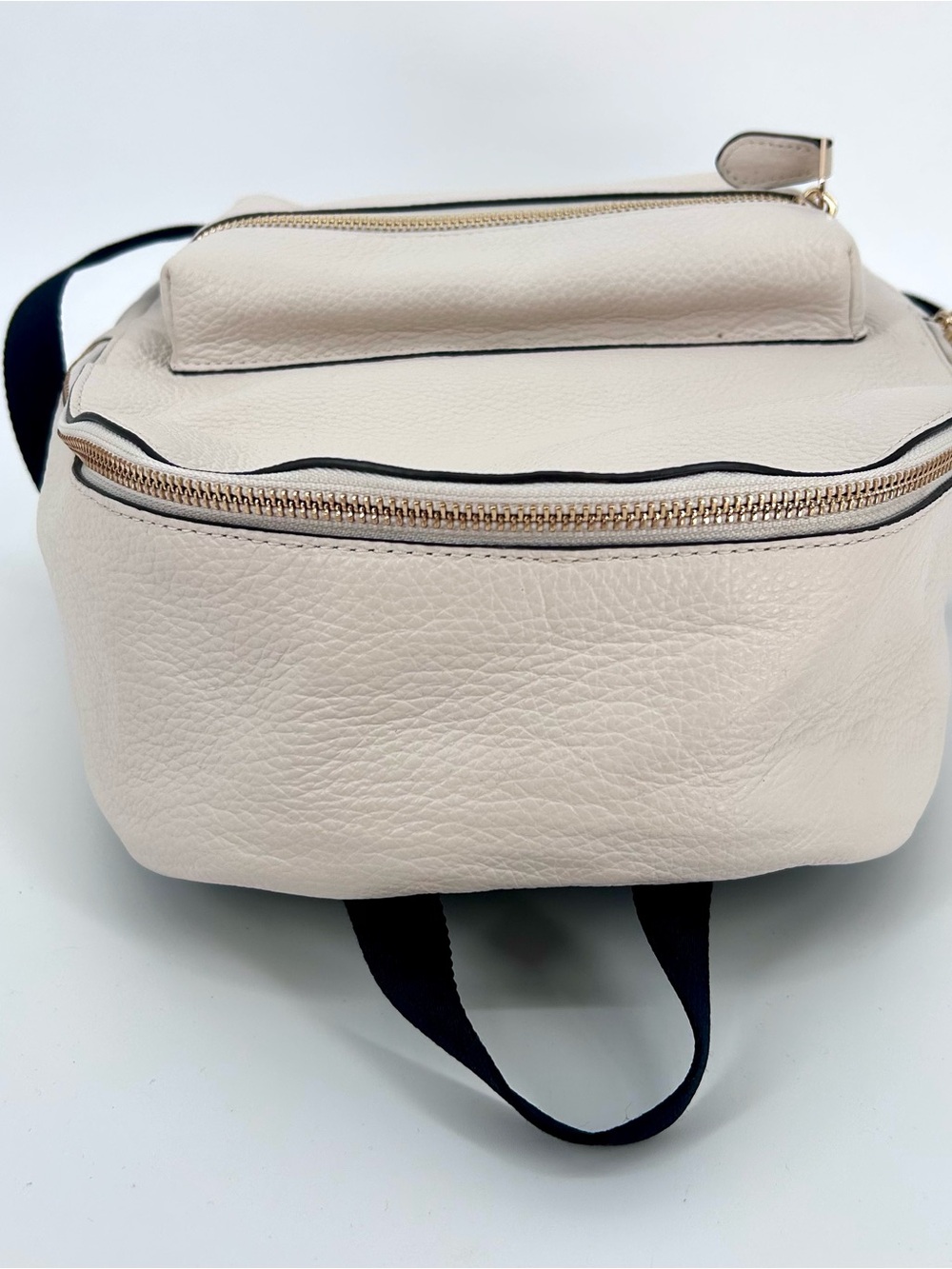 Coach Pebbled Leather Ivory Charlie Backpack Gold Hardware F30550 - Picture 9 of 11